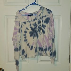 Tye dye hoodie crop